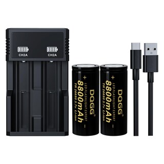 Foto 1 | Foto 1 | Batería Recargable Paowang 26650 3.7v 8800mah (paquete De 2) - Venta Internacional.