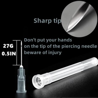 Foto 2 | Foto 2 | Jeringas De Plástico Habeuniver De 1 Ml Con Aguja De 27 Ga Envueltas Individualmente (paquete De 100) - Venta Internacional.