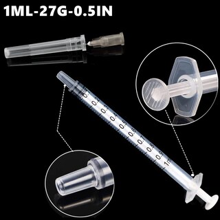 Foto 3 | Foto 3 | Jeringas De Plástico Habeuniver De 1 Ml Con Aguja De 27 Ga Envueltas Individualmente (paquete De 100) - Venta Internacional.