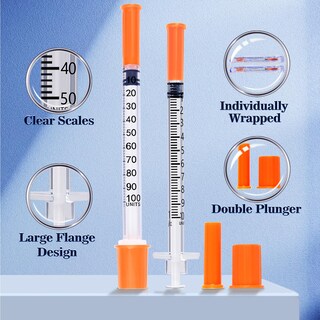Foto 2 | Foto 2 | Jeringa Seelight U-100 Lab De 1 Ml 29 G 12 7 Mm Envuelta Individualmente - Venta Internacional.