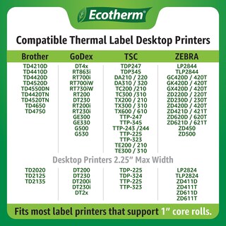 Foto 5 | Foto 5 | Etiquetas Térmicas Ecotherm 4x1 15000 6 Rollos Zebra - Venta Internacional.