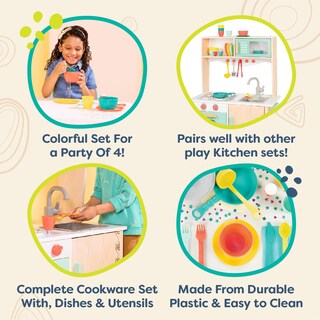Foto 2 | Foto 2 | Juego De Utensilios De Cocina Play Kitchen Accessories B. Toys Para Niños 33 Piezas - Venta Internacional.