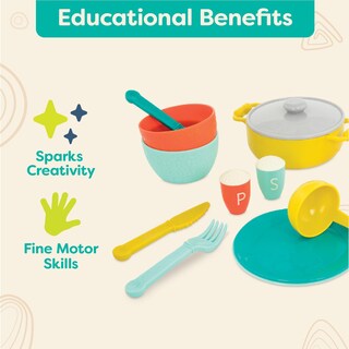 Foto 3 | Foto 3 | Juego De Utensilios De Cocina Play Kitchen Accessories B. Toys Para Niños 33 Piezas - Venta Internacional.