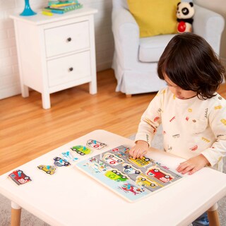 Foto 3 | Foto 3 | Puzzle Con Forma De Clavija De Madera B. Toys Peek & Explore Paquete De 4 Unidades 2 Años O Más - Venta Internacional.