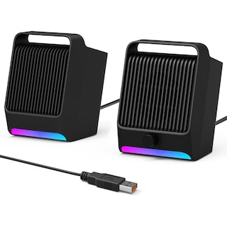 Foto 1 | Foto 1 | Altavoces Usb Xkx Para Pc De Escritorio Y Portátil Con Luz Rgb - Venta Internacional.