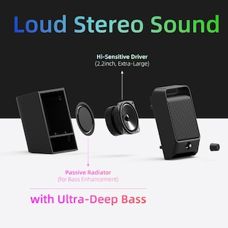 Foto 2 | Foto 2 | Altavoces Usb Xkx Para Pc De Escritorio Y Portátil Con Luz Rgb - Venta Internacional.