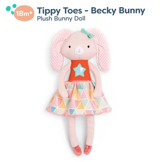 Foto 4 | Foto 4 | Peluche B. Toys B. Softties Becky Bunny 15 Pulgadas Para Bebé - Venta Internacional.