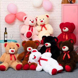 Foto 6 | Foto 6 | Peluche Wenmotdy Enorme Peluche Marrón De 90 Cm - Venta Internacional.