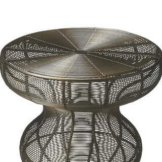 Foto 3 | Foto 3 | Mesa Decorativa Butler Greeley Redonda De Metal Negro Y Hierro - Venta Internacional.