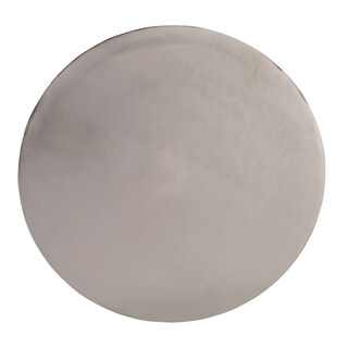 Foto 4 | Foto 4 | Mesa Auxiliar Offex Transitional Redonda De Níquel Con Pedestal Plateado - Venta Internacional.