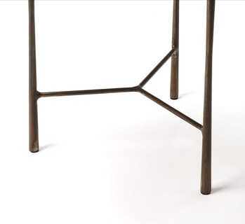 Foto 3 | Foto 3 | Mesa Auxiliar Decorativa Offex Moderna Redonda De Madera De Acacia Maciza - Venta Internacional.