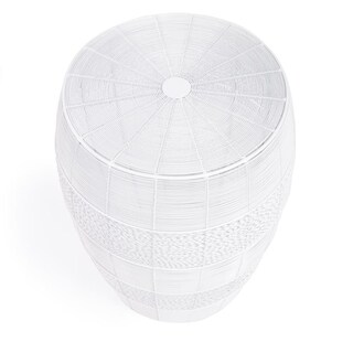 Foto 1 | Foto 1 | Mesa Auxiliar Butler Bellarose De Metal Blanco 19 X 38 Cm - Venta Internacional.