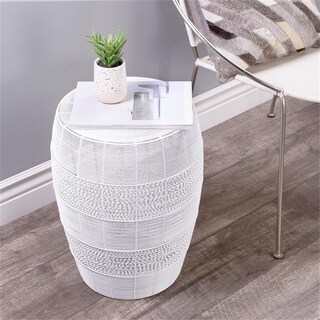 Foto 3 | Foto 3 | Mesa Auxiliar Butler Bellarose De Metal Blanco 19 X 38 Cm - Venta Internacional.