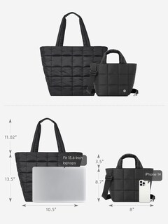 Foto 7 | Foto 7 | Bolsa Acolchada Westbronco Bandolera Acolchada De Nailon Para Mujer - Venta Internacional.