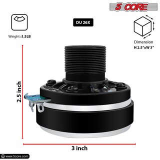 Foto 2 | Foto 2 | Altavoz Con Bocina De Compresión 5 Núcleos 5c-d26 200 W - Venta Internacional.