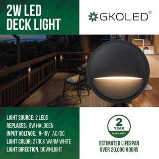 Foto 3 | Foto 3 | Luces Deck Post Goled 12 V Led De Color Blanco Cálido Paquete De 6 - Venta Internacional.