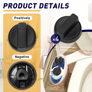 Foto 2 | Foto 2 | Set De 4 Perillas De Repuesto Standwme Para Luxe Bidet Neo 120 Negro - Venta Internacional.