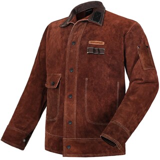 Foto 1 | Foto 1 | Chaqueta De Soldadura De Cuero Arccaptain Resistente A Llamas De Cuero De Vaca - Venta Internacional.