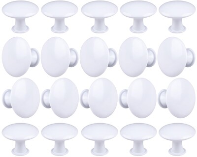 Foto 1 | Foto 1 | Pomos Redondos Blancos para Armarios Hugolem 20 Piezas - Venta Internacional