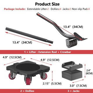 Foto 4 | Foto 4 | Movedores de Muebles Oneon Capacidad 300 Kg Ruedas 360° - Venta Internacional