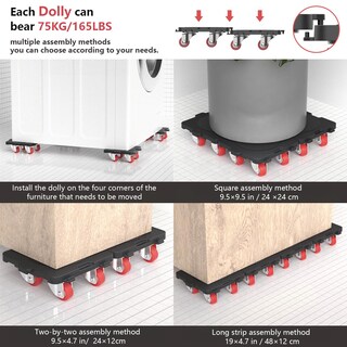 Foto 5 | Foto 5 | Movedores de Muebles Oneon Capacidad 300 Kg Ruedas 360° - Venta Internacional