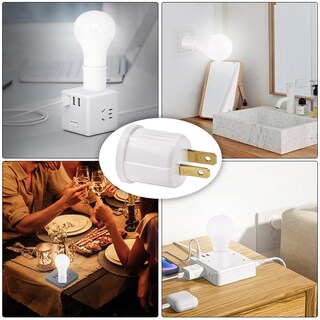 Foto 7 | Foto 7 | Adaptador De Enchufe A Portalámparas Emnooti 660w 125v Paquete De 10 - Venta Internacional.