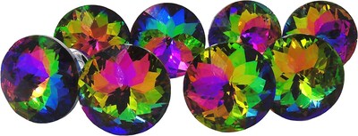 Foto 6 | Foto 6 | Pomos de Armario de Cristal Colorido 3 cm 12 Piezas - Venta Internacional