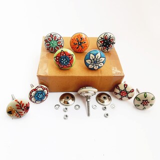 Foto 2 | Foto 2 | Manijas de Cerámica 4 cm 10 Piezas - Venta Internacional