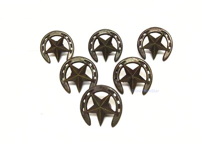 Foto 1 | Foto 1 | Pomos de Armario de Resina en Forma de Herradura Vaquera 5 x 5 x 3 cm 6 Piezas - Venta Internacional