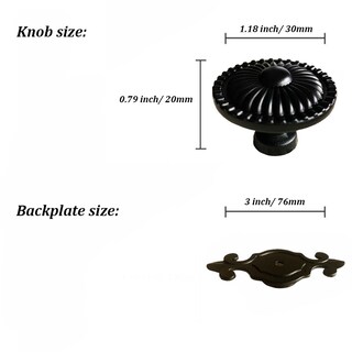 Foto 2 | Foto 2 | Pomos De Armario Kelier Vintage Retro Mushroom 7 4 X 3 2 Cm Negros - Venta Internacional.