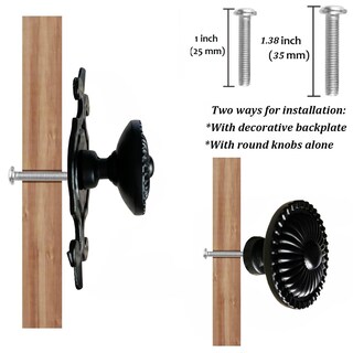 Foto 3 | Foto 3 | Pomos De Armario Kelier Vintage Retro Mushroom 7 4 X 3 2 Cm Negros - Venta Internacional.