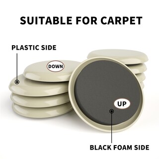 Foto 3 | Foto 3 | Deslizadores Para Muebles Yelanon Paquete De 20 De 6 Cm Beige Multi-superficie - Venta Internacional.