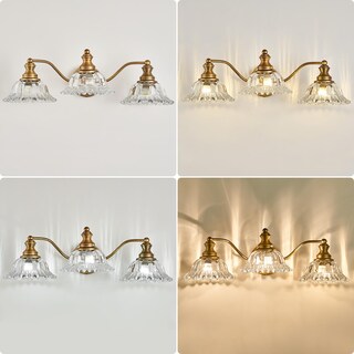 Foto 6 | Foto 6 | Lámpara De Tocador De Baño Xiedun 3 Luces Latón Envejecido - Venta Internacional.