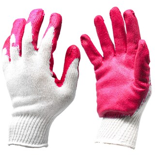 Foto 1 | Foto 1 | Guantes Protectores Cbc Crown De Látex Rojo Revestidos Con Palma - Venta Internacional.