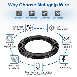 Foto 2 | Foto 2 | Cable Eléctrico Matugajp 14 Awg De 4 Núcleos 6 M 300 V Bajo Voltaje - Venta Internacional.