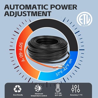 Foto 3 | Foto 3 | Cable Calefactor De Tubos Jdzkomke Cinta Térmica De 15 M 5 W/m 120 V - Venta Internacional.