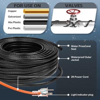 Foto 5 | Foto 5 | Cable Calefactor De Tubos Jdzkomke Cinta Térmica De 15 M 5 W/m 120 V - Venta Internacional.