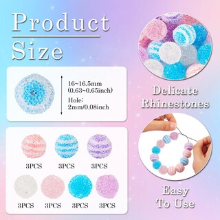 Foto 5 | Foto 5 | Perlas De Caramelo Gomosas Acrílicas Fashewelry De 16 Mm Para Hacer Joyas - Venta Internacional.