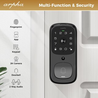 Foto 5 | Foto 5 | Cerradura Inteligente De Puerta Arpha Al501 5 En 1 Con Huella Digital Wifi E Ip65 - Venta Internacional.