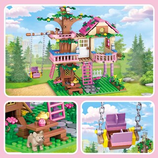 Foto 2 | Foto 2 | Juguete De Construcción Hsanhe Tree House 504 Piezas Con Lego Friends - Venta Internacional.