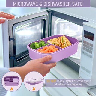 Foto 7 | Foto 7 | Lonchera Bento Box Sunhanny Para Adultos 1900 Ml 3 Capas Con Utensilios - Venta Internacional.