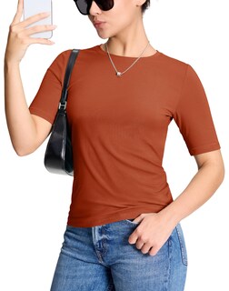 Foto 1 | Foto 1 | Camiseta Yucolen Para Mujer  Manga Media Corta  Cuello Redondo  Algodón S - Venta Internacional.