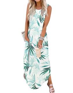 Foto 1 | Foto 1 | Vestido Largo Sin Mangas Jeqeocafy 2025 Para Verano Y Playa Con Bolsillos - Venta Internacional.