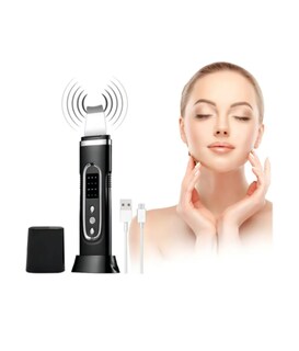Foto 1 | Foto 1 | Limpiador Facial Ultrasónico Negro Carga Usb 4 Modos Profundos