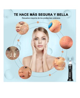Foto 2 | Foto 2 | Limpiador Facial Ultrasónico Negro Carga Usb 4 Modos Profundos