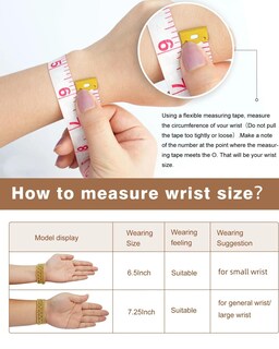 Foto 5 | Foto 5 | Pulseras Howoo De Oro Con Cuentas Elásticas De 18 Quilates Para Mujer - Venta Internacional.