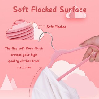 Foto 3 | Foto 3 | Perchas Stormix Para Ropa De Bebé 30 Unidades Terciopelo Antideslizantes Color Rosa - Venta Internacional.