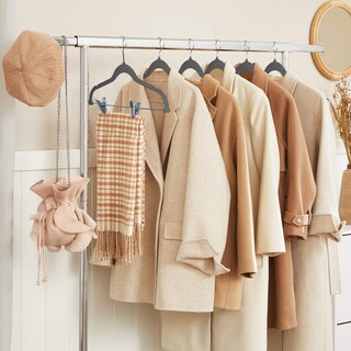 Foto 7 | Foto 7 | Pack De 24 Faldas De Terciopelo Con Clips Para Pantalones Hangers Stormix Color Gris - Venta Internacional.