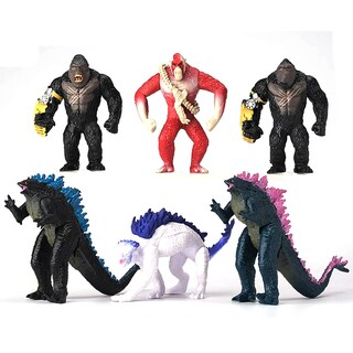 Foto 1 | Foto 1 | Juego De Figuras De Acción Epic Monster Battle Paquete De 6 12 Cm De Altura - Venta Internacional.