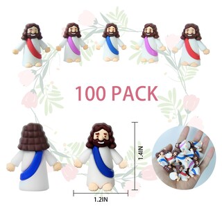 Foto 4 | Foto 4 | Juego De Minifiguras De Jesús Akfahoif Little Jesus 100 Piezas De Pvc - Venta Internacional.
